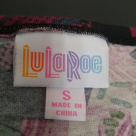 LuLaRoe Irma high low tunic top size small - Picture 6 of 7